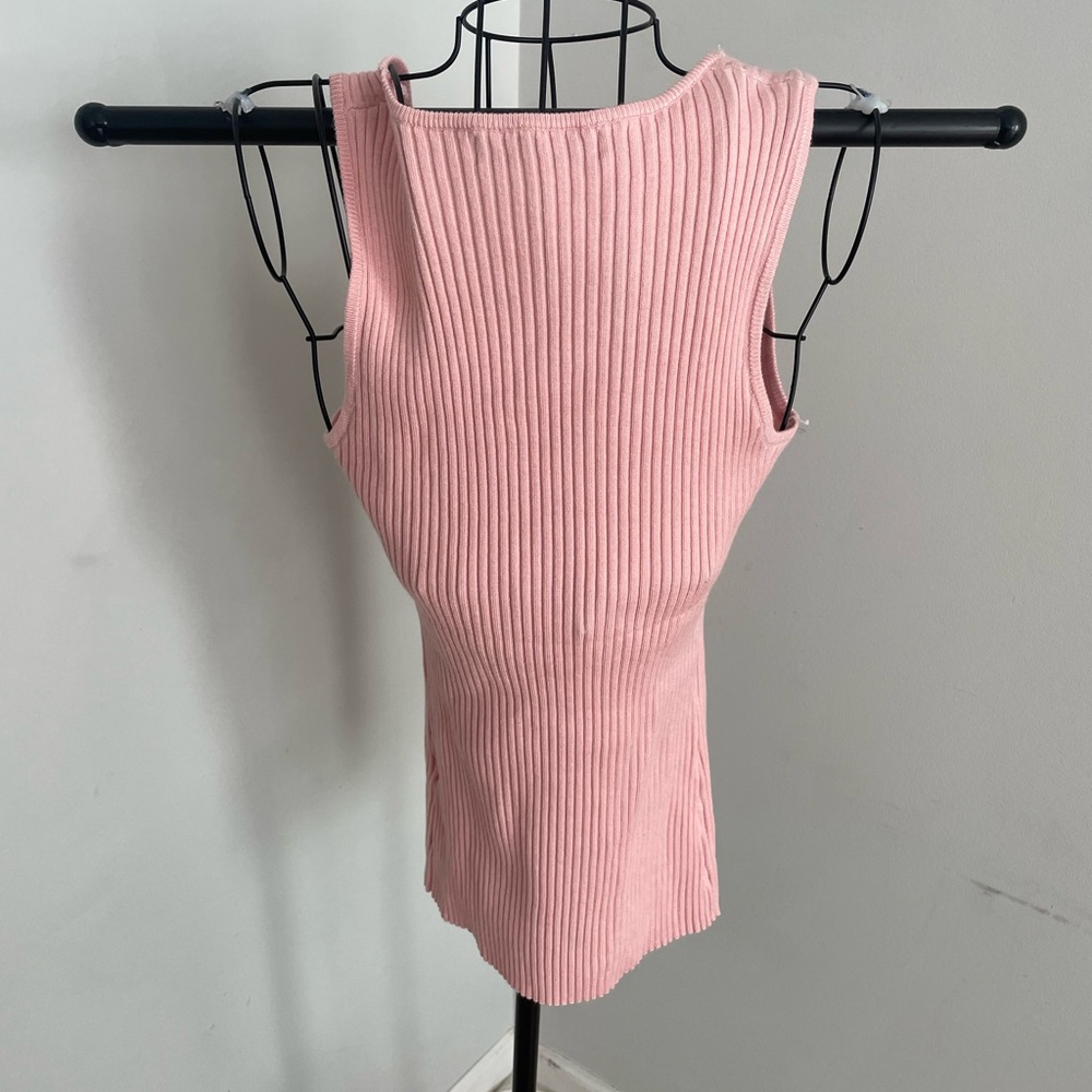 Blush Ribbed Tank Top - Picture 5 of 6